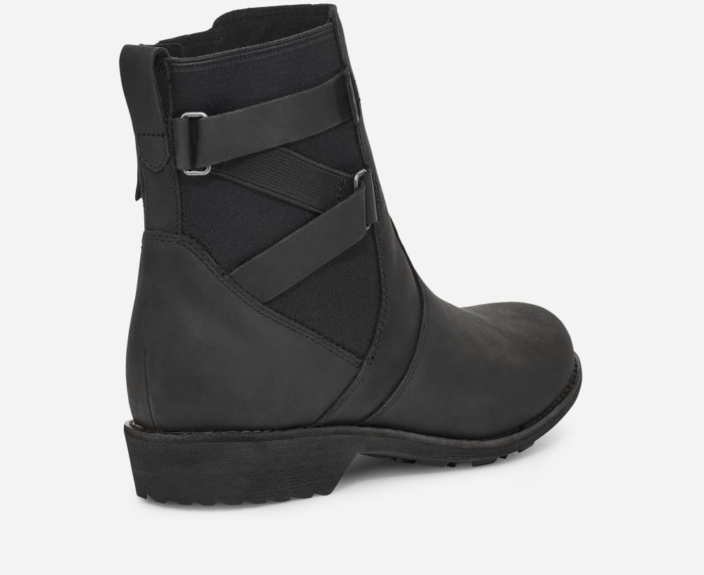 Bottes Teva Ellery Ankle Waterproof Femme Noir | France-2945