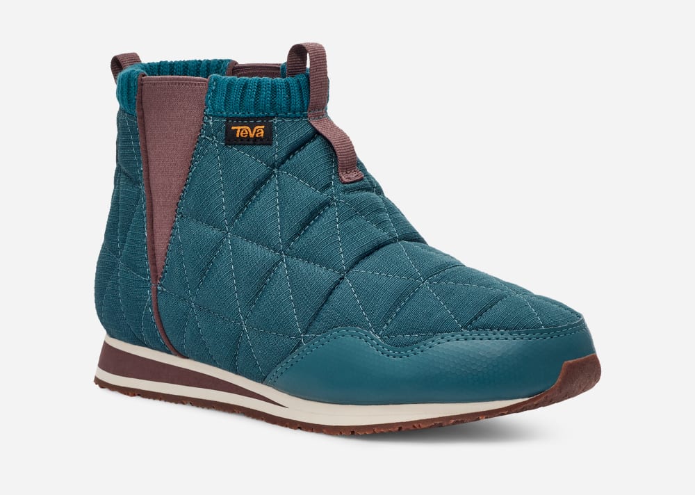 Bottes Teva ReEMBER MID Femme Bleu Marine | France-0451