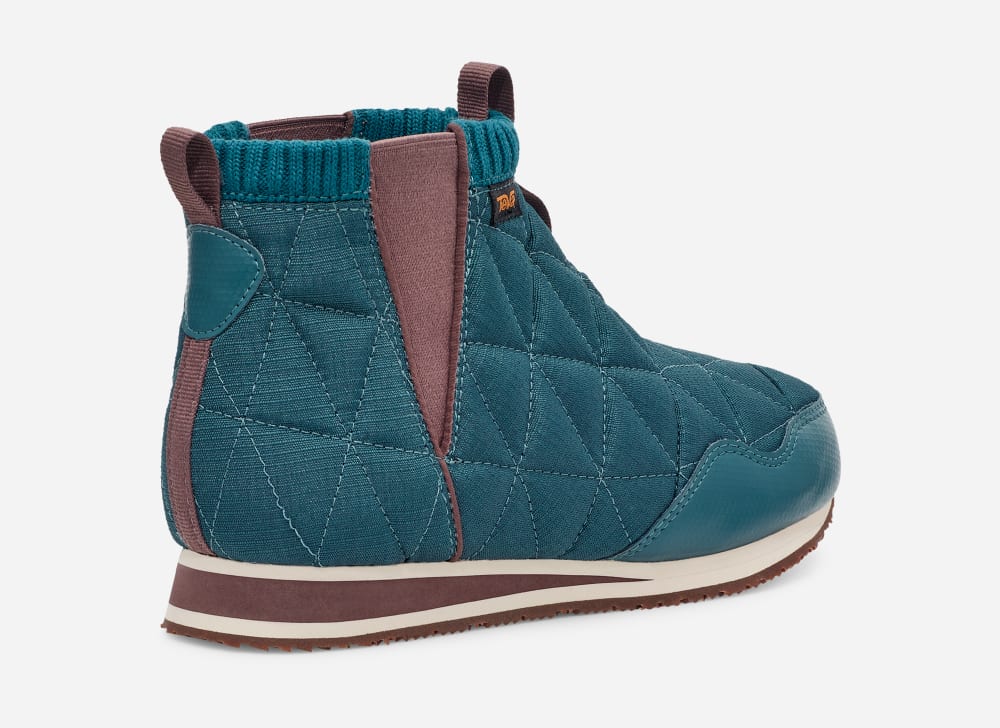 Bottes Teva ReEMBER MID Femme Bleu Marine | France-0451