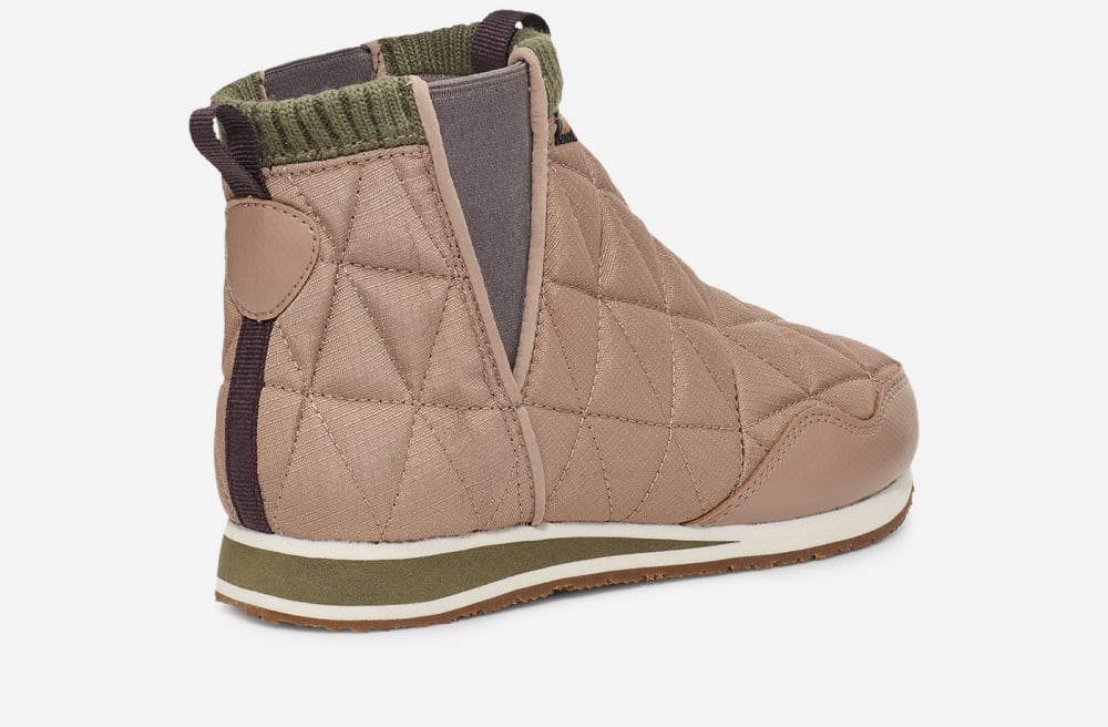 Bottes Teva ReEMBER MID Femme Vert Olive | France-8614