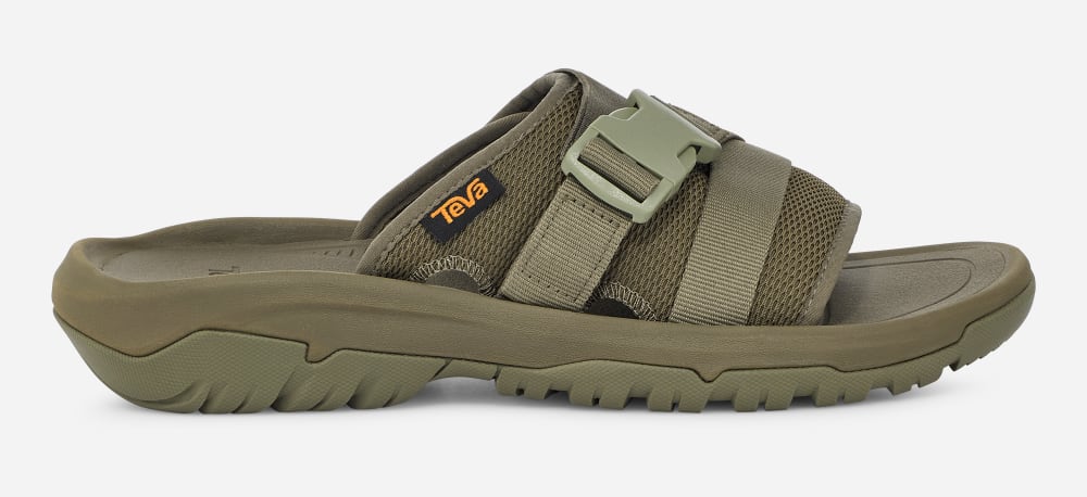 Claquette Teva Hurricane Verge Femme Vert Olive | France-3240