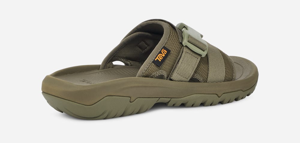 Claquette Teva Hurricane Verge Homme Vert Olive | France-3679