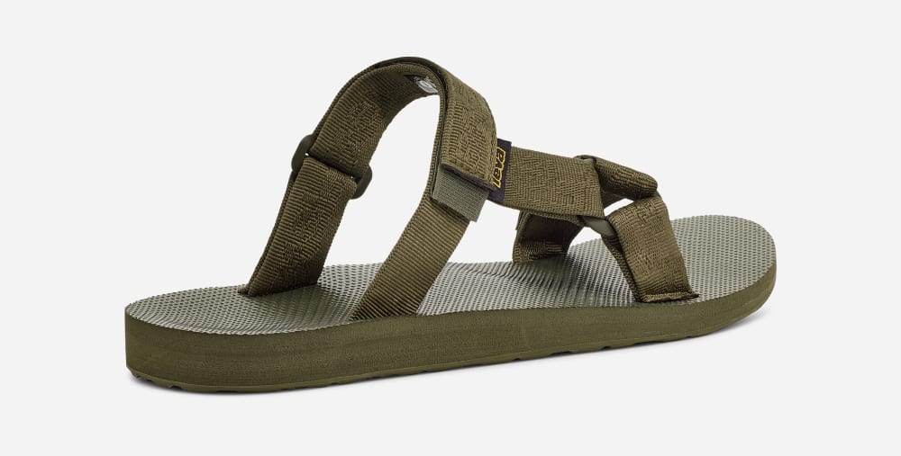 Claquette Teva Universal Homme Vert Olive Foncé | France-4120