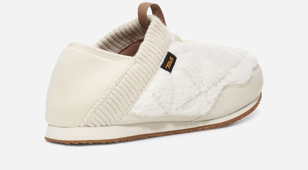 Mocassin Teva ReEMBER FLEECE Femme Blanche | France-9582