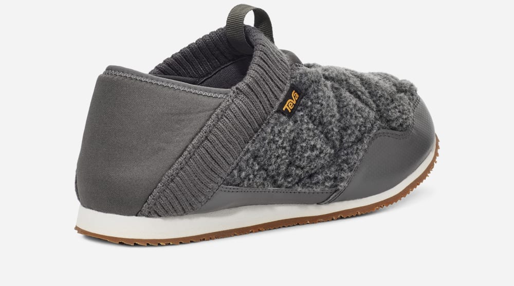 Mocassin Teva ReEMBER FLEECE Femme Grise Foncé | France-0953