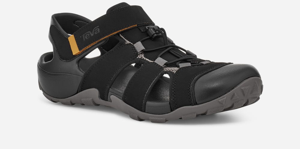 Sandales Randonnée Teva Flintwood Homme Noir | France-5209