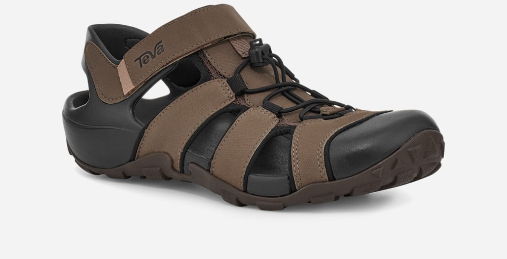 Sandales Randonnée Teva Flintwood Homme Cafe | France-9740