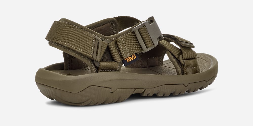 Sandales Randonnée Teva Hurricane Verge Homme Vert Olive Foncé | France-7584