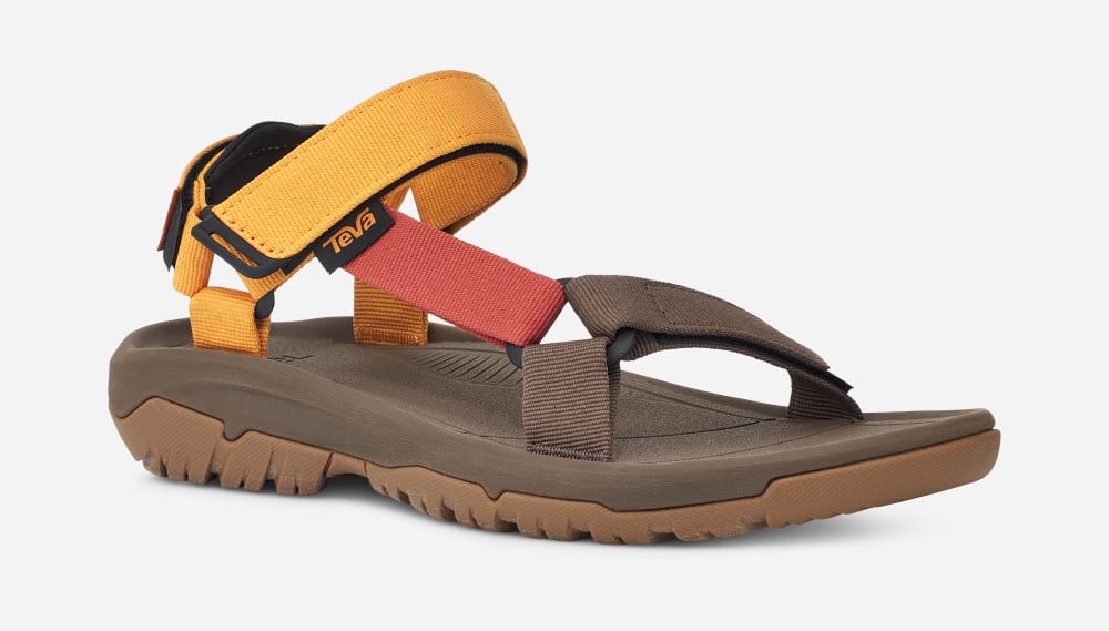 Sandales Randonnée Teva Hurricane XLT2 Femme Doré Orange Multicolore | France-0261