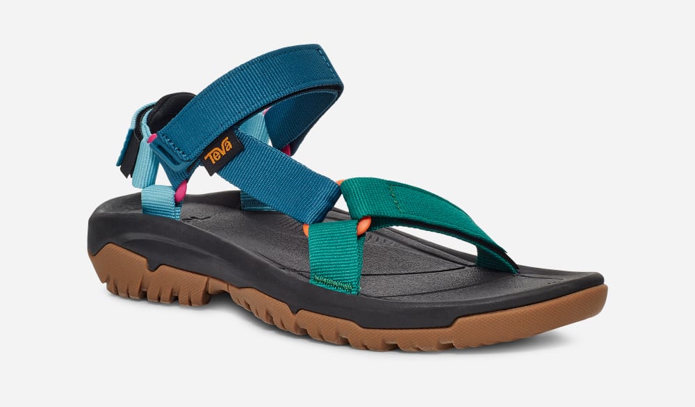 Sandales Randonnée Teva Hurricane XLT2 Femme Bleu Multicolore | France-6954