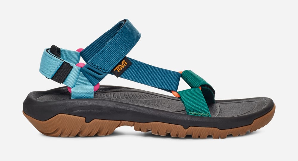 Sandales Randonnée Teva Hurricane XLT2 Femme Bleu Multicolore | France-6954