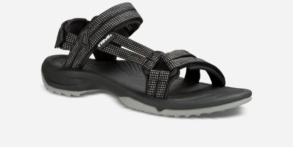 Sandales Randonnée Teva Terra Fi Lite Femme Noir Clair | France-7043