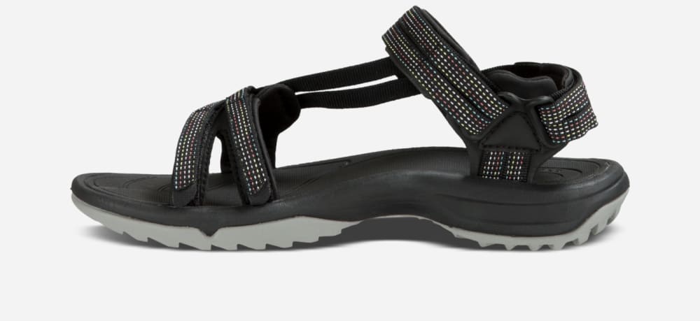 Sandales Randonnée Teva Terra Fi Lite Femme Noir Clair | France-7043