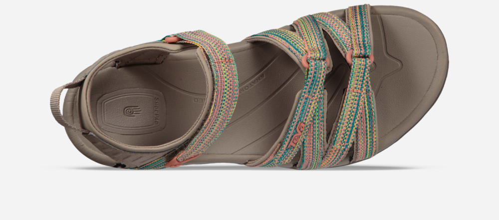 Sandales Randonnée Teva Tirra Femme Multicolore | France-1095