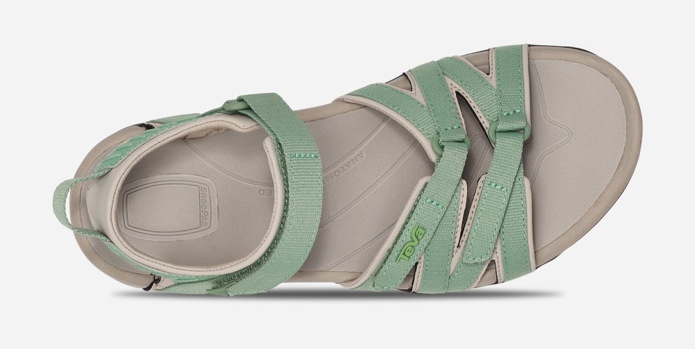 Sandales Randonnée Teva Tirra Femme Vert | France-2370