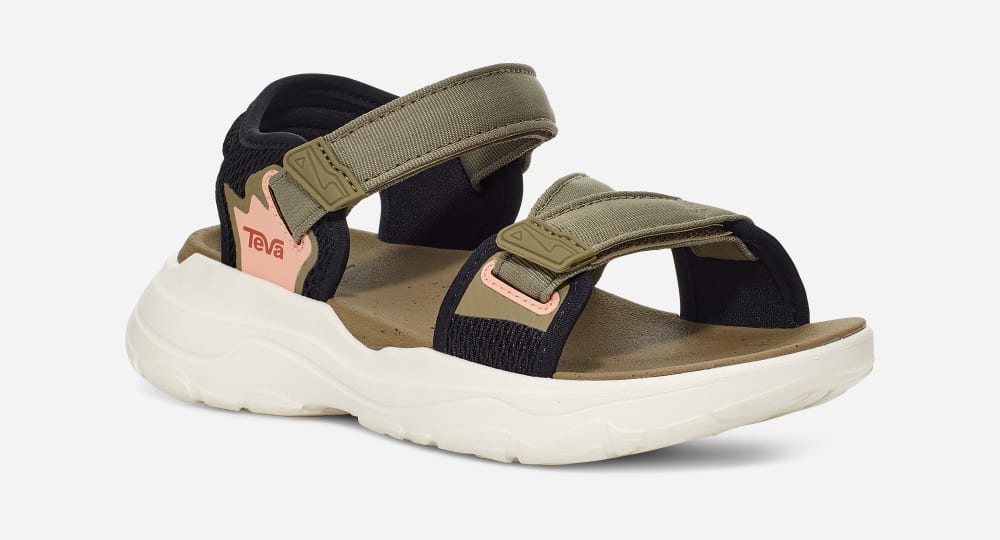 Sandales Randonnée Teva Zymic Femme Kaki | France-6845