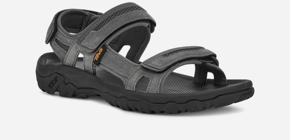 Sandales Teva Hudson Homme Grise Foncé | France-5134