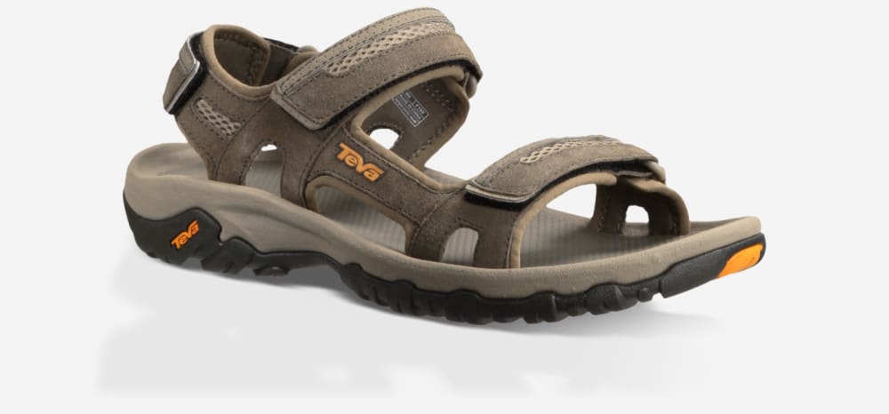 Sandales Teva Hudson Homme Kaki | France-1489