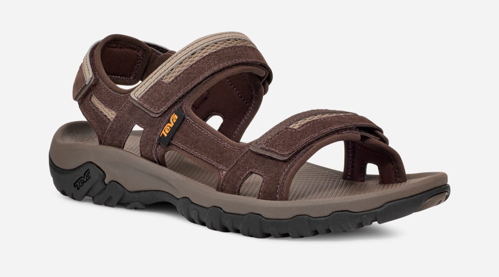 Sandales Teva Hudson Homme Marron | France-0237