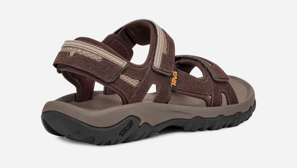 Sandales Teva Hudson Homme Marron | France-0237