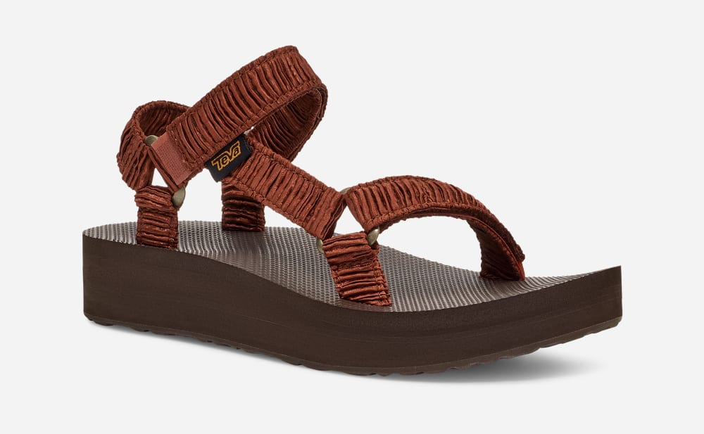 Sandales Teva Midform Universal Satinya Femme Chocolat | France-9567