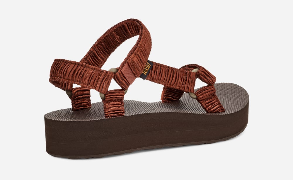 Sandales Teva Midform Universal Satinya Femme Chocolat | France-9567