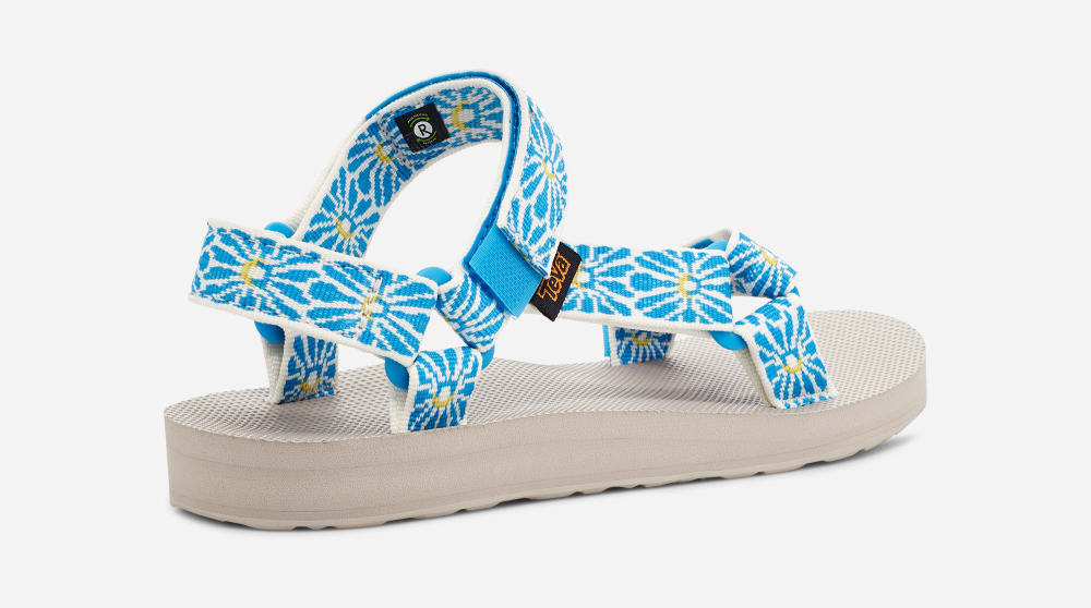 Sandales Teva Original Universal Femme Fleur Bleu | France-4710