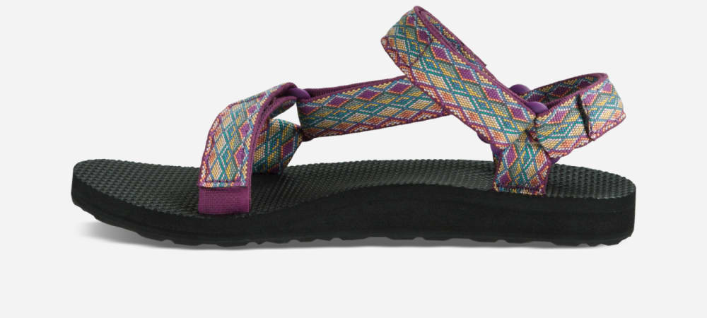 Sandales Teva Original Universal Femme Violette Foncé Multicolore | France-0724