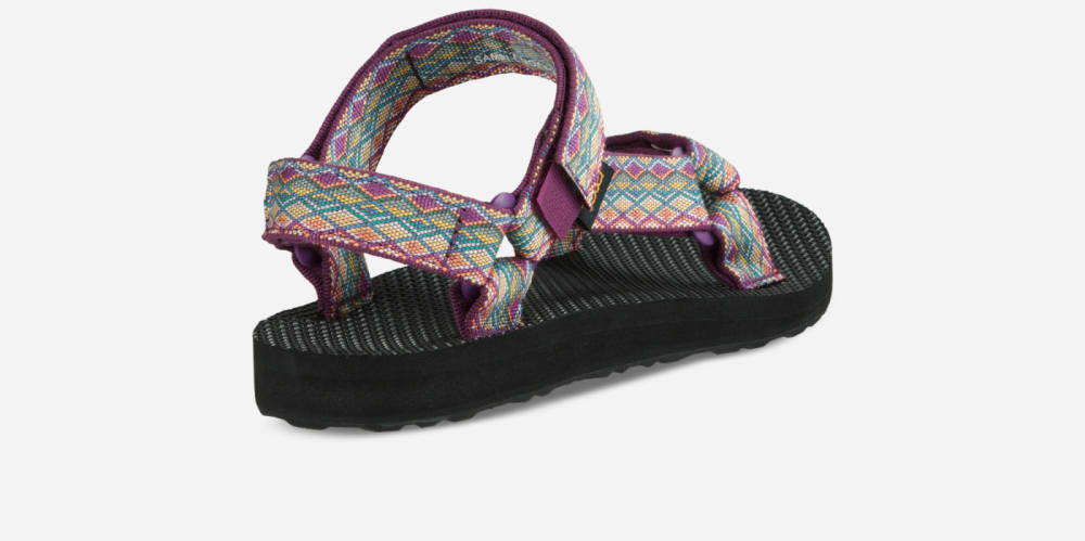 Sandales Teva Original Universal Femme Violette Foncé Multicolore | France-0724