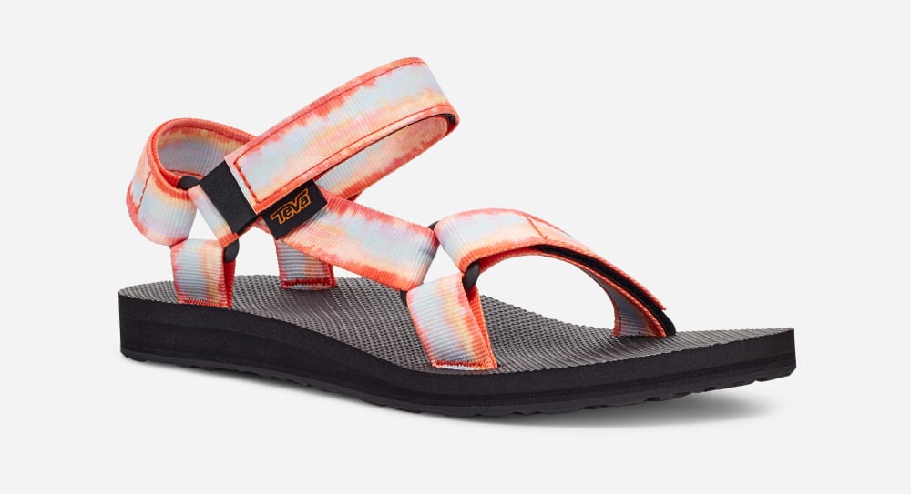 Sandales Teva Original Universal Tie-Dye Femme Rouge | France-8791