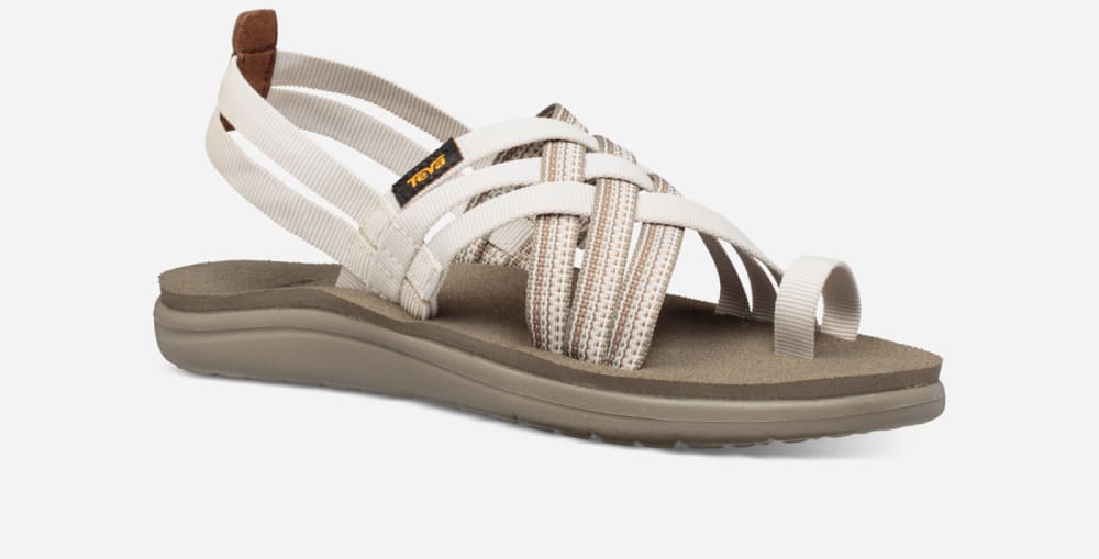 Sandales Teva Voya Strappy Femme Blanche | France-6312