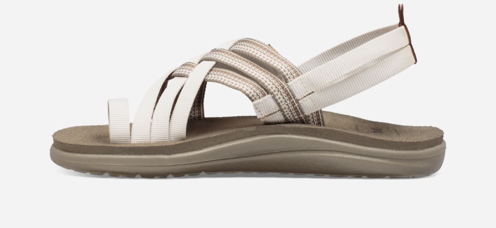 Sandales Teva Voya Strappy Femme Blanche | France-6312