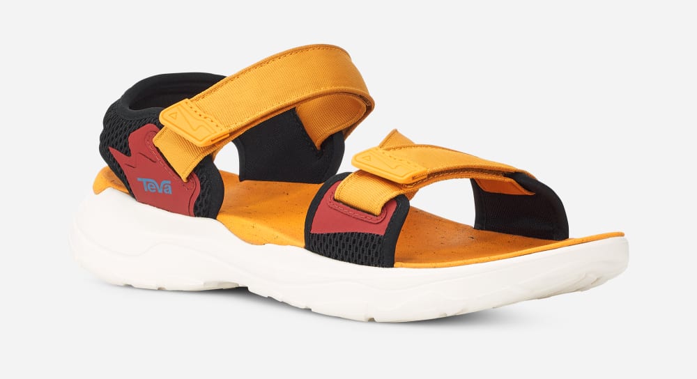 Sandales Teva Zymic Homme Doré Orange | France-9087