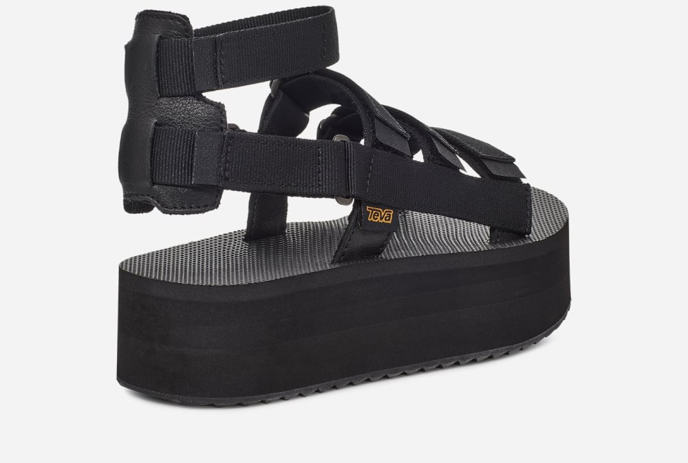 Sandales à Plateforme Teva Flatform Mevia Femme Noir | France-7314