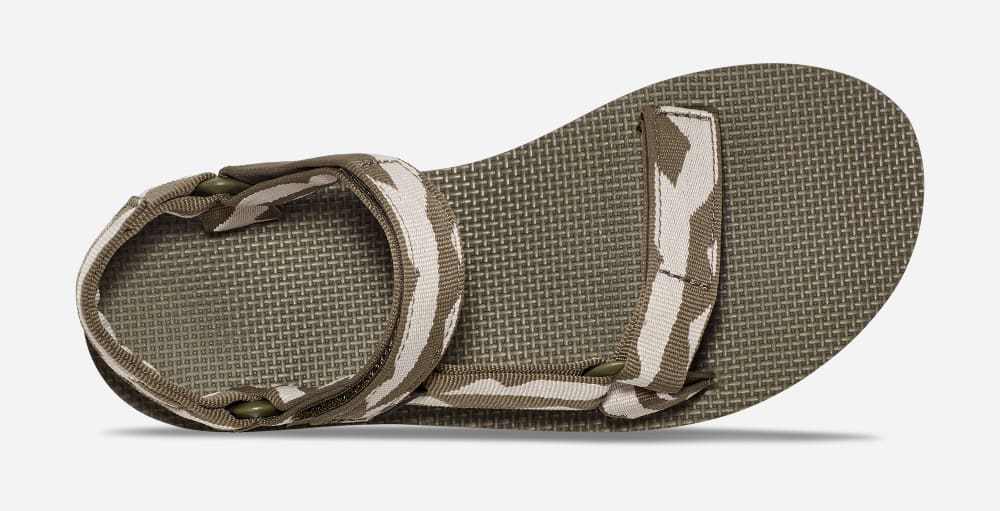 Sandales à Plateforme Teva Flatform Universal Femme Vert Olive | France-1640