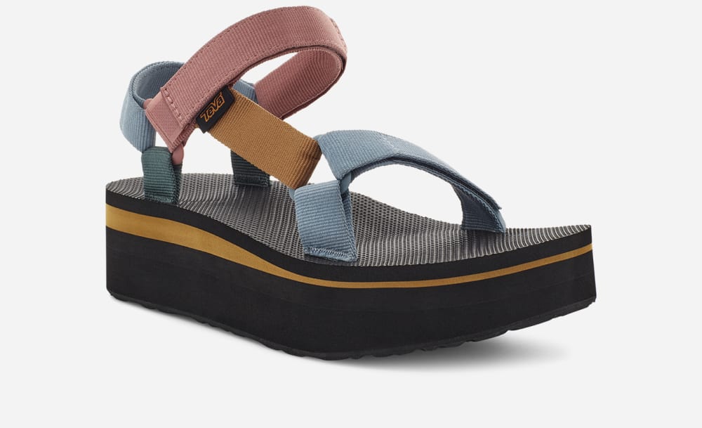 Sandales à Plateforme Teva Flatform Universal Femme Multicolore Clair | France-3049