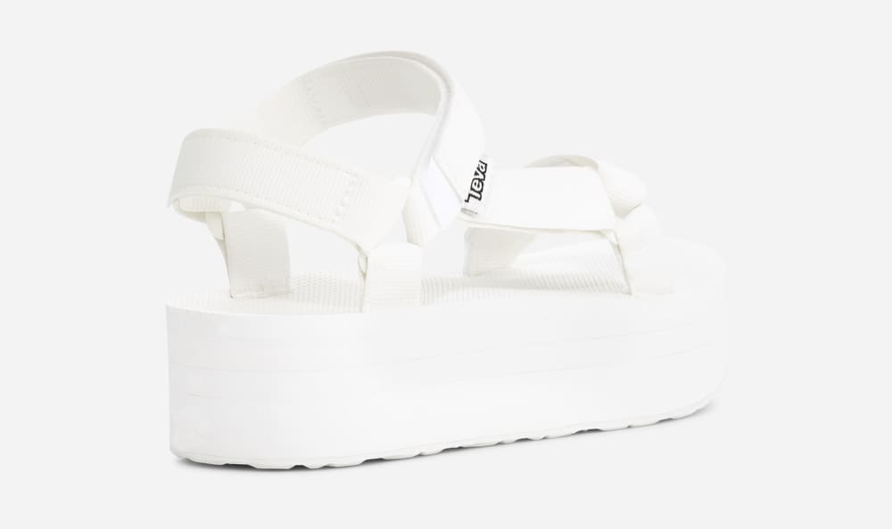 Sandales à Plateforme Teva Flatform Universal Homme Blanche Clair | France-5170