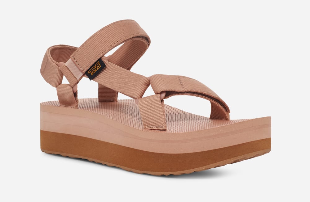 Sandales à Plateforme Teva Flatform Universal Femme Marron | France-7548