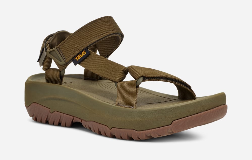 Sandales à Plateforme Teva Hurricane Xlt2 Ampsole Femme Vert Olive Foncé | France-5164