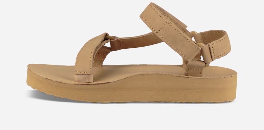 Sandales à Plateforme Teva Midform Universal Leather Femme Beige | France-3758