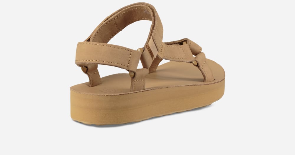 Sandales à Plateforme Teva Midform Universal Leather Femme Beige | France-3758