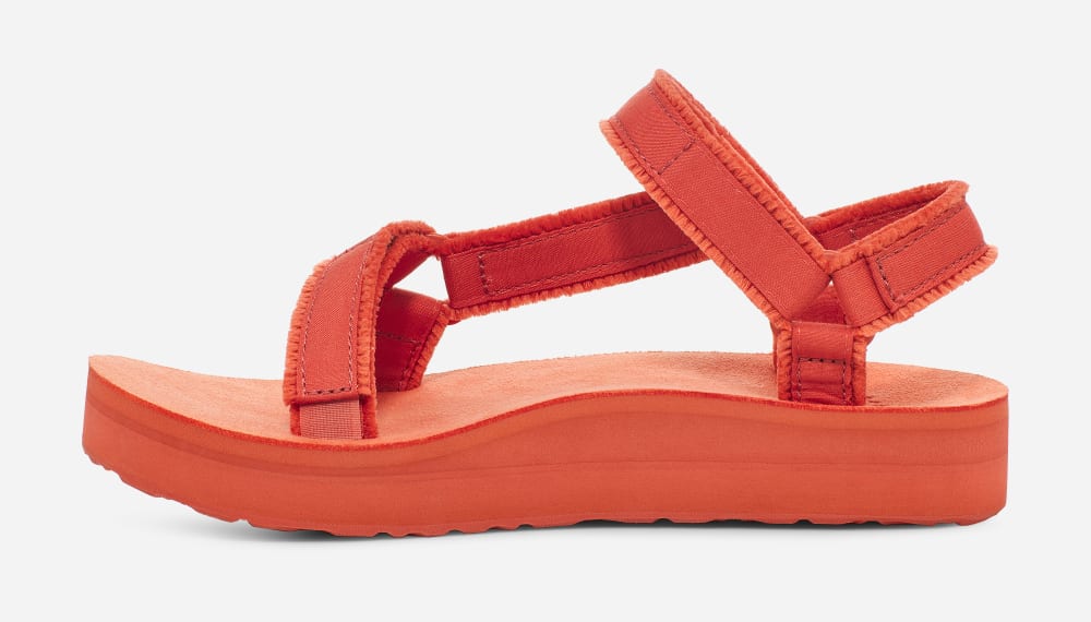 Sandales à Plateforme Teva Midform Universal Canvas Femme Orange | France-7538