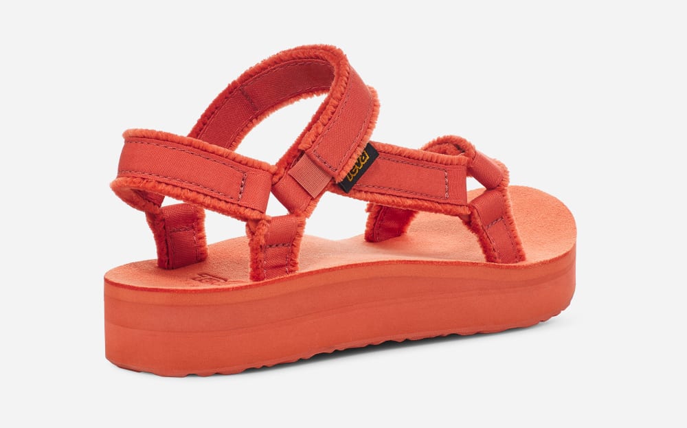 Sandales à Plateforme Teva Midform Universal Canvas Femme Orange | France-7538