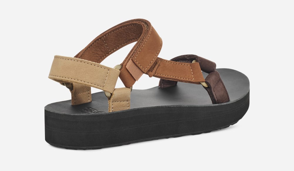 Sandales à Plateforme Teva Midform Universal Leather Femme Multicolore | France-9548