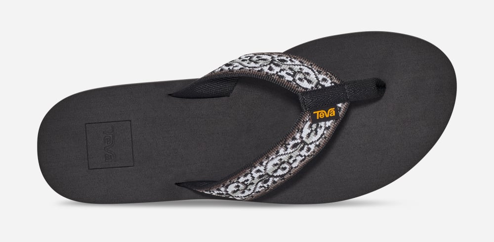 Tong Teva Mush II Femme Noir | France-0918