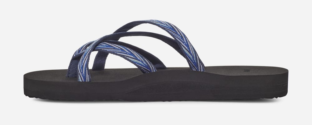 Tong Teva Olowahu Femme Indigo | France-7892