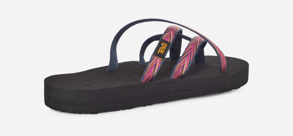 Tong Teva Olowahu Femme Indigo Rose Violette | France-1034