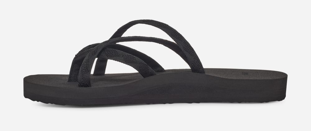 Tong Teva Olowahu Femme Noir Noir | France-3012