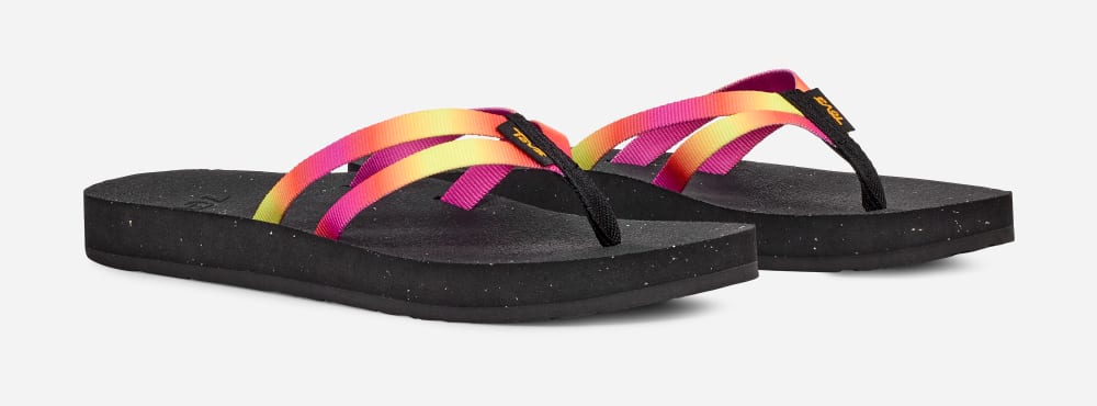 Tong Teva Reflip Strappy Gradiate Femme Rose Violette | France-6042