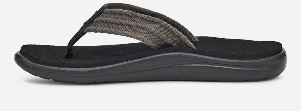 Tong Teva Voya Canvas Homme Grise | France-2680